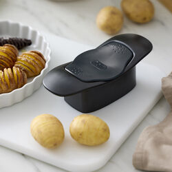 Hasselback-sk&aelig;rer, sort, Rosti