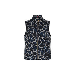 Waistcoat Metropolitan Quilt, navy/sand, Micha