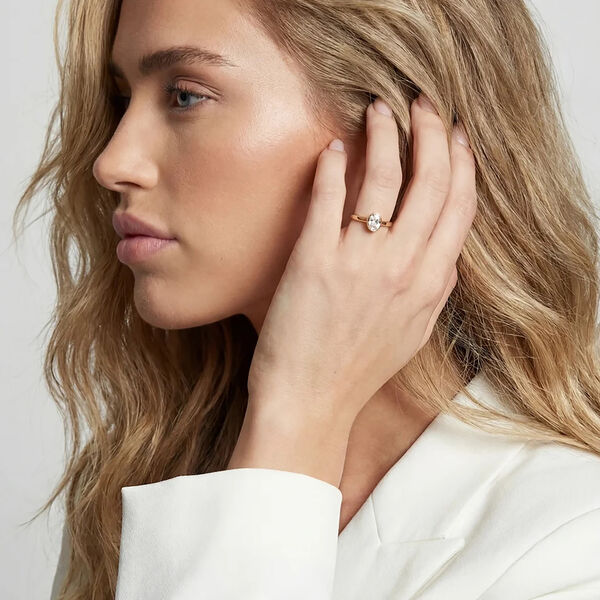 Sardinien Ovale Ring | Piccolo | Forgyldt, Sif Jakobs Jewellery