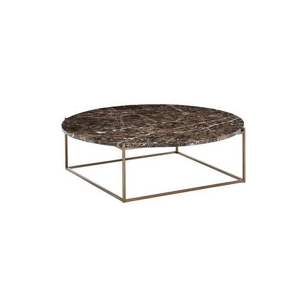 Circle Coffe Table, brown/brass, Wendelbo