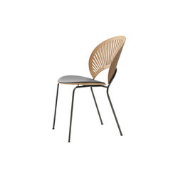 3396 Trinidad stol med sædepolstring, oiled oak/black/flint 3396 Trinidad stol med sædepolstring, oiled oak/black/flint, Fredericia Furniture