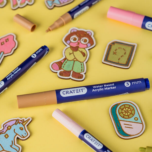 Nature Tuscher 3 mm 6 stk., Crateit