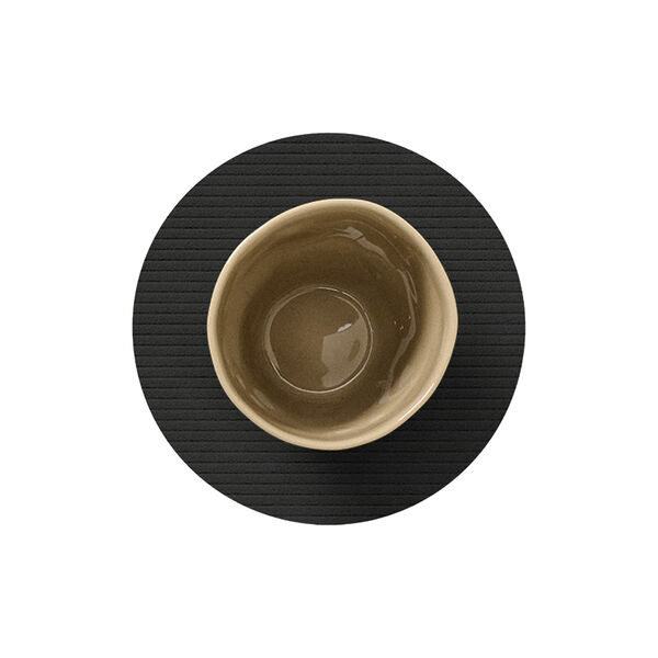 Corduroy glasbrik Circle, black ink, LIND DNA