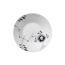 Sort Mega Riflet dyb tallerken Ø 24 cm, Royal Copenhagen