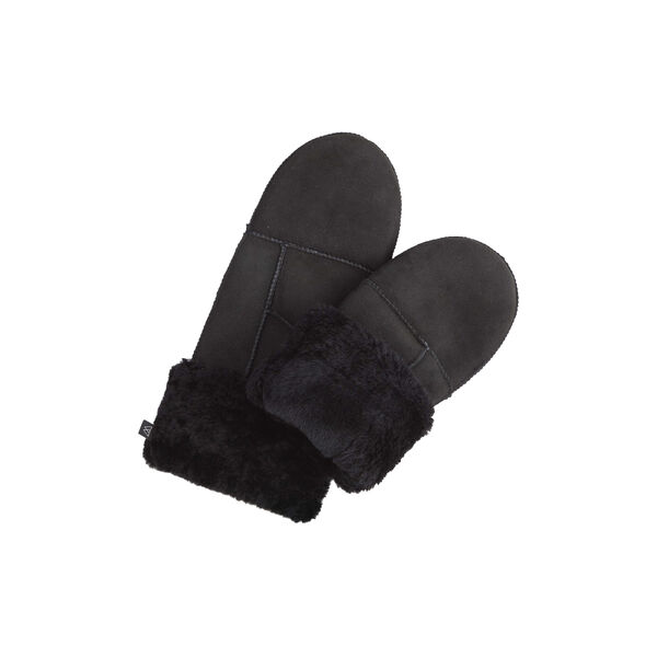 BellaMBG Sheepskin Mitten, black, Markberg