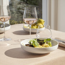 KOPPEL dyb tallerken 21 cm, hvid, Georg Jensen