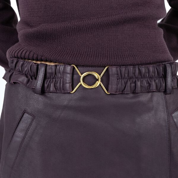 Leather miniskirt, bordeaux, Coster Copenhagen