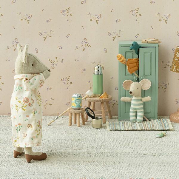 Termokande og kopper, mint, Maileg