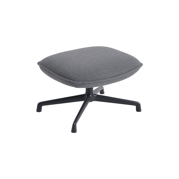 Doze Ottoman with Swivel Base, ocean/anthracite black Doze Ottoman with Swivel Base, ocean/anthracite black, Muuto