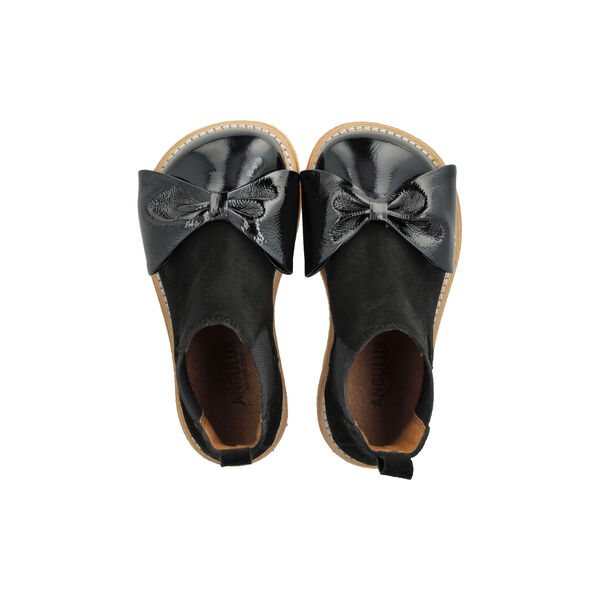 Chelsea støvle, black/black elastic, ANGULUS