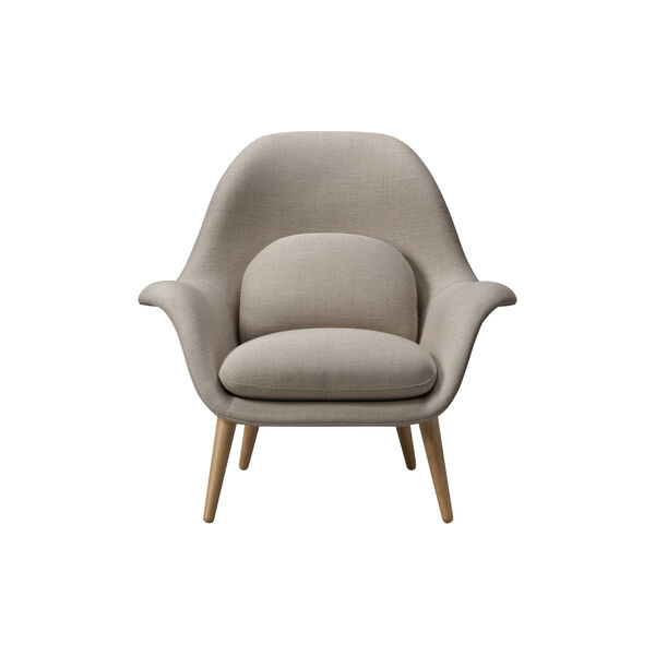 FF1770 Swoon Lounge Chair, Sunniva 717/lakeret eg FF1770 Swoon Lounge Chair, Sunniva 717/lakeret eg, Fredericia Furniture