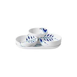 Bl&aring; Mega Riflet serveringss&aelig;t 4 dele, Royal Copenhagen