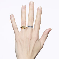 Swan Mini Signet Ring, gold, Maria Black