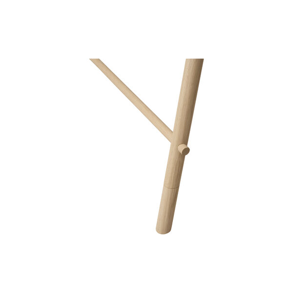 Camp junior skrivebord justerbart, hvid/eg, Oliver Furniture