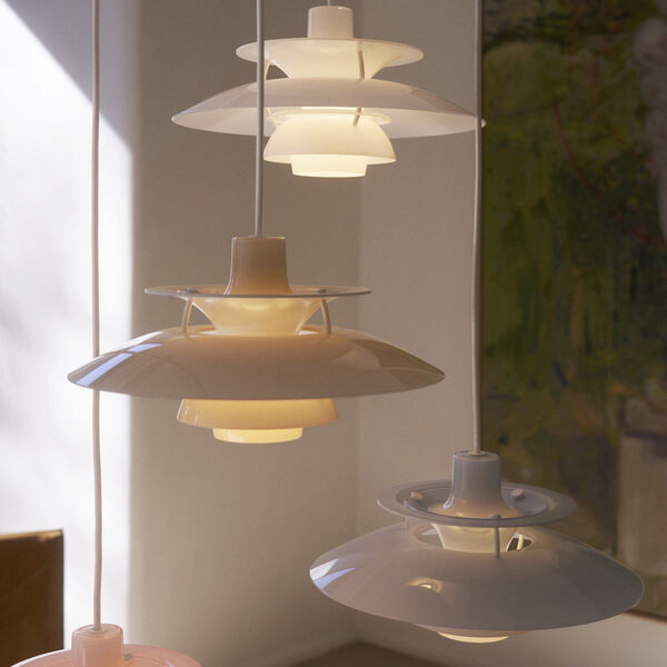 PH 5 320 Opal pendel, opal white, Louis Poulsen