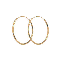 Plain Hoop &oslash;reringe, guld, Pernille Corydon Jewellery
