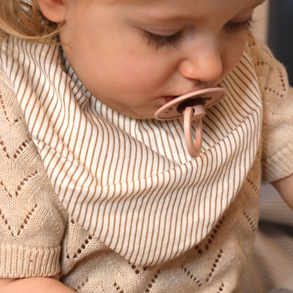 Bandana savlesm&aelig;k 2-pak, classic stripes camel, Cam Cam Copenhagen