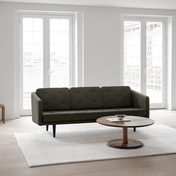 No. 1 3-pers. sofa, Fiord 991/r&oslash;get eg, Fredericia Furniture