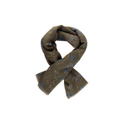 Scarf Wool, green pattern, Stenströms