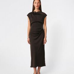 Tailormd dress, seal brown, Modstr&ouml;m