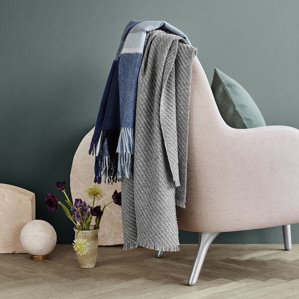 Manhattan plaid, steel blue/dusty ocean, ELVANG