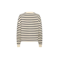 OsiriaSZ Sweatshirt, seedpearl nightsky stripe, Saint Tropez