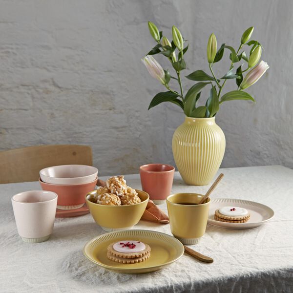 Colorit tallerken Ø 19 cm, coral, Knabstrup Keramik