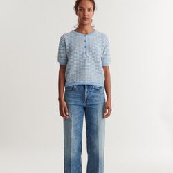 Cashi Granddad Pullover, dutch canal/birch, Basic Apparel