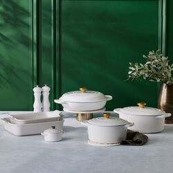 Signature st&oslash;bejern buffetgryde 30 cm, white, Le Creuset