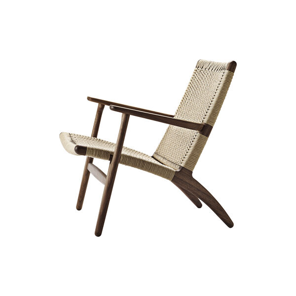CH25 loungestol, olieret valnød/natur CH25 loungestol, olieret valnød/natur, Carl Hansen & Søn