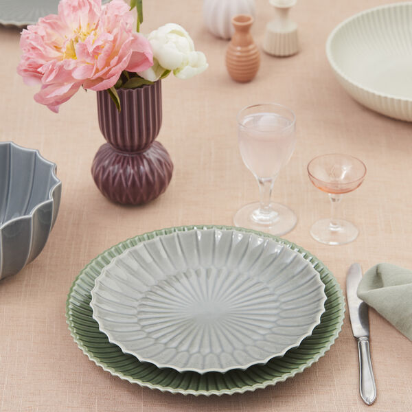 Samsurium Lunch Plate frokosttallerken Ø 22 cm, blue/grey, Dottir Nordic Design