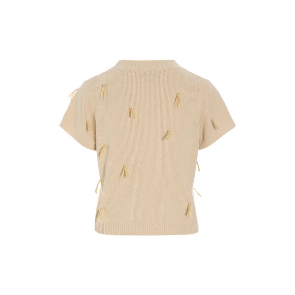 Kamitto kort&aelig;rmet frynsebluse, bast, BITTE KAI RAND