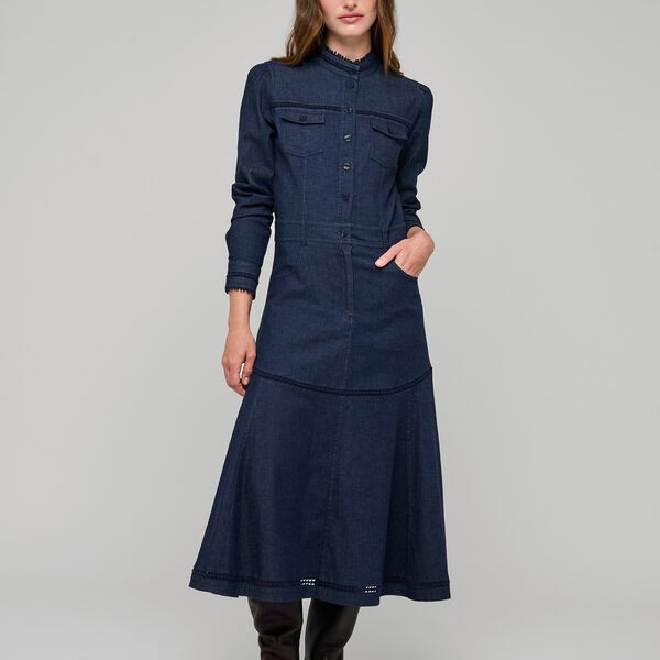AugustaDEA Dress Midi, chambray blue, Dea Kudibal