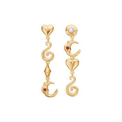 Cascade &oslash;reringe, forgyldt s&oslash;lv, Studio Z