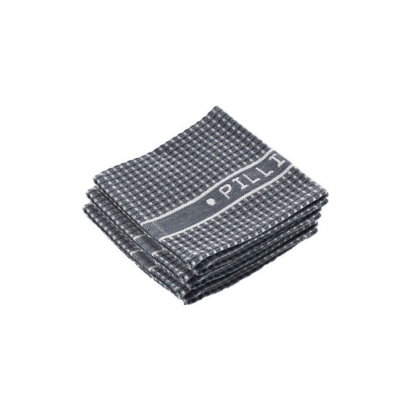 Karklude 3 stk., blå/hvid, Pillivuyt