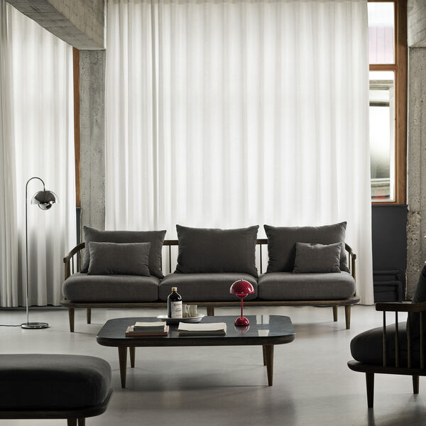 Flowerpot VP12 Floor Lamp, chrome-plated, &Tradition