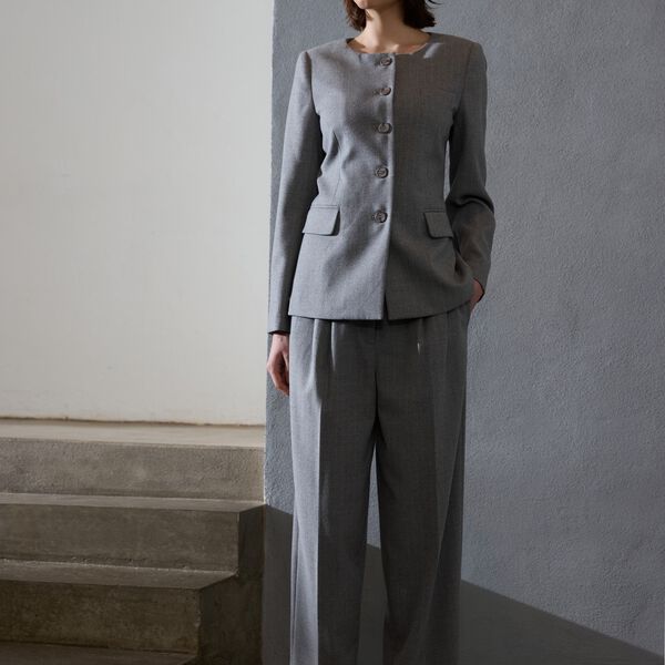 Peny Madelina pants, grey stripe, PBO