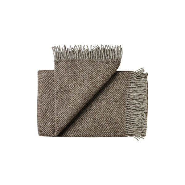 Fanø plaid, 00108 ash brown Fanø plaid, 00108 ash brown, Silkeborg Uldspinderi