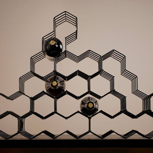 Rocks Vinreol 5 flasker, black, Zone Denmark