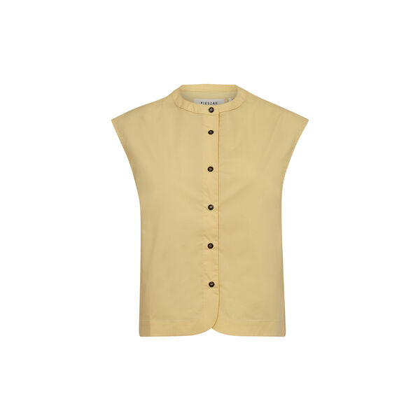 PD-Tulip Poplin Top, corn yellow, Pieszak