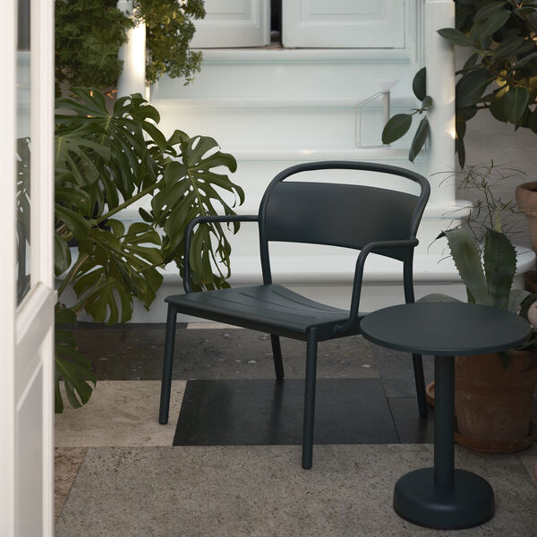 Linear Steel Lounge Armchair, dark green Linear Steel Lounge Armchair, dark green, Muuto
