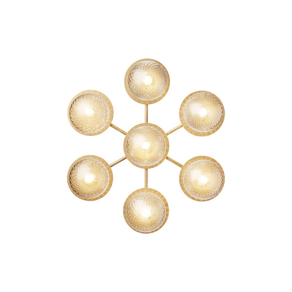 Liila 7 Star Wall Lamp, nordic gold/optic clear, Nuura