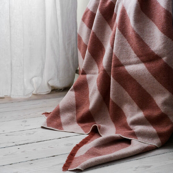Fishbone plaid, rusty red, ELVANG