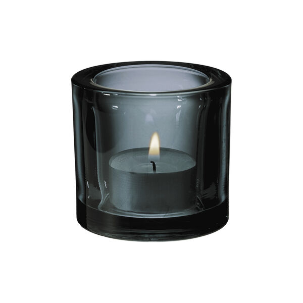 Kivi fyrfadslysestage, grå, Iittala