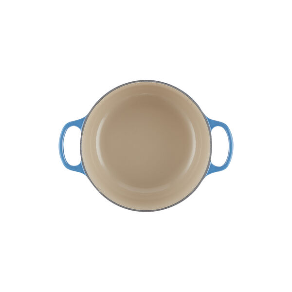 Signature rund st&oslash;bejernsgryde &Oslash; 20 cm, azure blue, Le Creuset