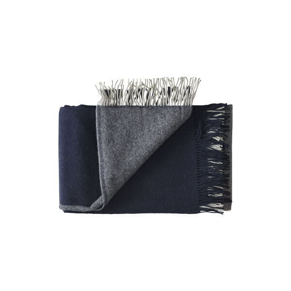 Drej&oslash; plaid, 04152 midnight, Silkeborg Uldspinderi