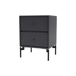 DRIFT natbord med ben, 04 anthracite/black DRIFT natbord med ben, 04 anthracite/black, Montana Furniture