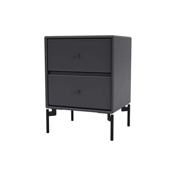 DRIFT natbord med ben, 04 anthracite/black DRIFT natbord med ben, 04 anthracite/black, Montana Furniture