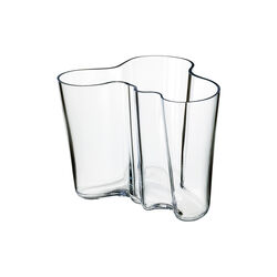 Alvar Aalto vase 16 cm, clear, Iittala