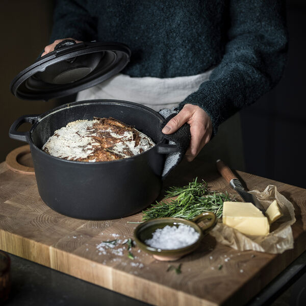 Norden st&oslash;bejernsgryde 6 L, black, Fiskars